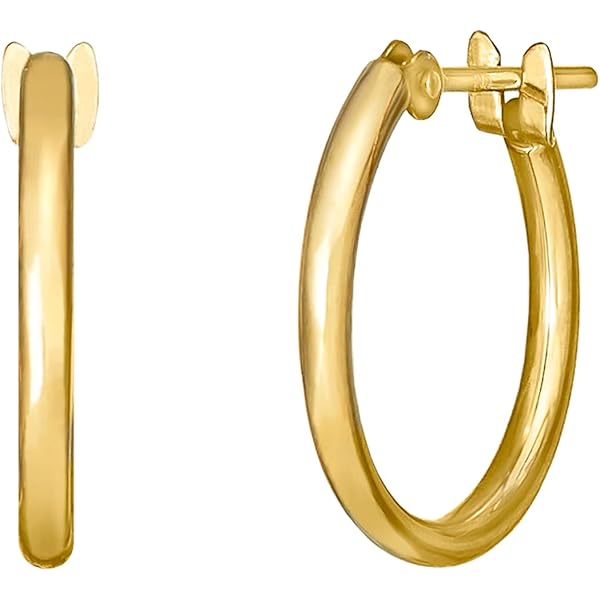 Amazon | 【TAKE-UP】K18クロスデザインミニフープピアス(YG) | ピアス